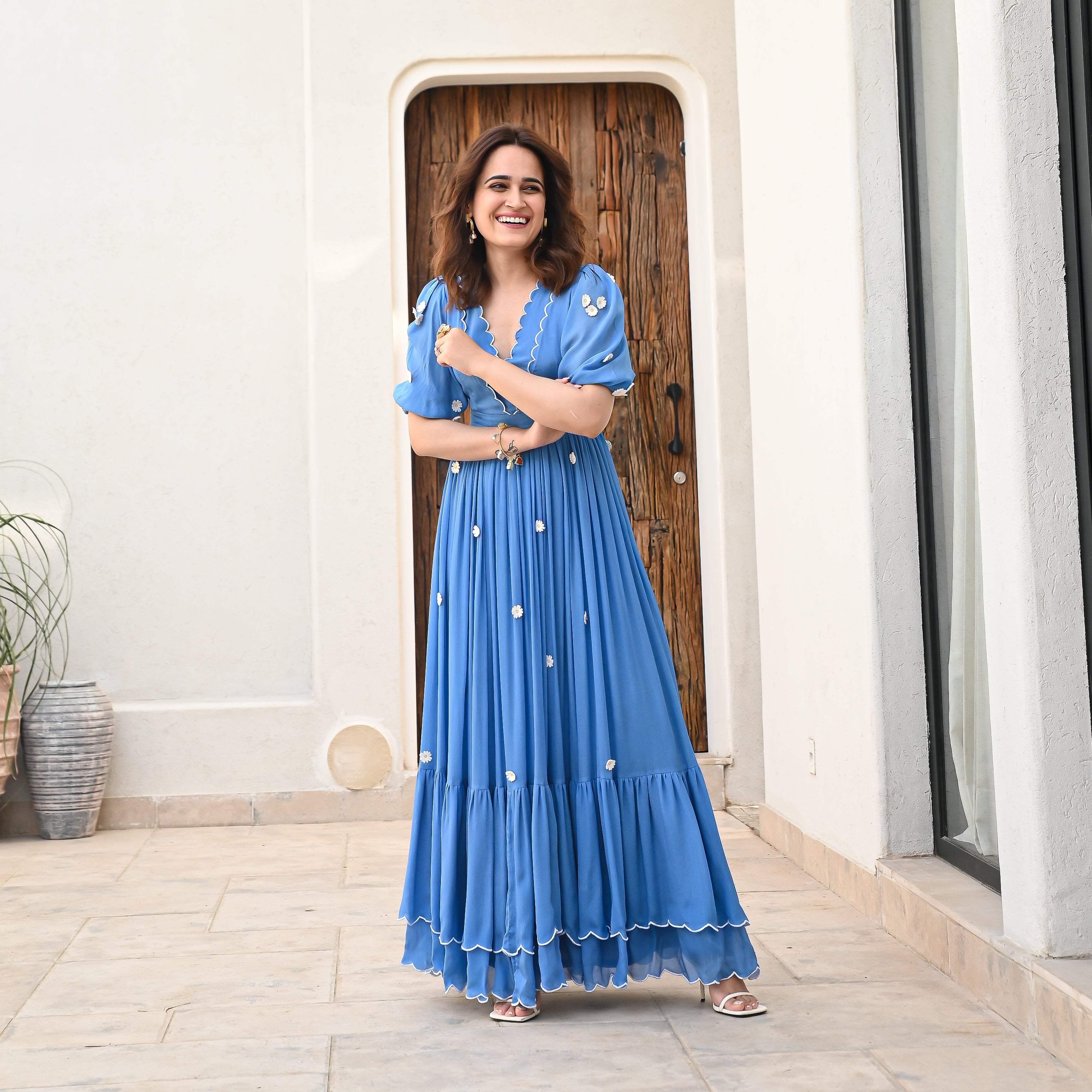 Dreamscape long blue summer dress for women buy online